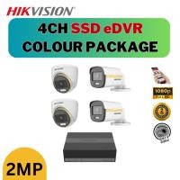 ราคา HIKVISION CCTV SET (World No. 1) 4CH 2MP eSSD ColorVu iDS-E04HQHI-BDS-2CE10DF3T-FS/DS-2CE70DF3T-MFS (24176061320)