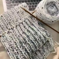 ราคา ไล่โทนสียาวขนสัตว์ผสมด้ายถักผ้าพันคอขนสัตว์แฮนด์เมดทําเองถักผ้าพันคอ (46003419870)