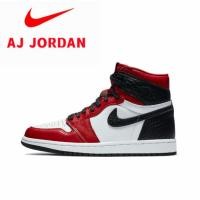 ราคา Air Jordan 1 High OG Satin Red Chicago Women's New การทดสอบการสนับสนุนของแท้ 100% (20082649060)