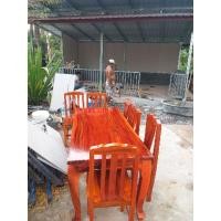 ราคา ชุดโต๊ะทานข้าว 6 ที่นั่งแบบขาส่งไม้แผ่นเดียวขนาด 80 x 180 cm (3004716139)