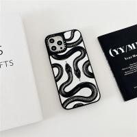ราคา CASETiFY Cool Black Snake Silvery Mirror Casing for IPhone Air 15 16 Plus 11 12 13 14 15 16 17 Pro Max X XS MAX XR 12 13 Mini Soft Full Protective Silicone Case Luxury Phone Cover (47954242458)
