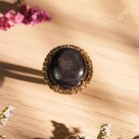 ราคา แหวนแบล็คสตาร์แซฟไฟร์ทรงวงรี ล้อมเพทาย-(Oval Black Star Sapphire Ring) (28529325260)