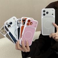 ราคา หรูหราแม่เหล็กชาร์จไร้สายกรณีโทรศัพท์สําหรับ ไอโฟน 17 มือโปร สูงสุด 11 12 13 14 15 16 มือโปร สูงสุด นาโนสีประกบปลอกฮาร์ดพีซีกันกระแทกป้องกันกลับแฟชั่นปลอก (40076467836)