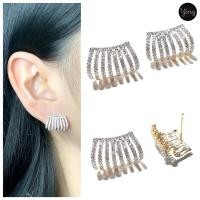 ราคา ต่างหูเพชร CZ ทรงครอบ งานสวย เพชรวิ้งวาว ตัวเรือนโรเสีทอง (3534234362)