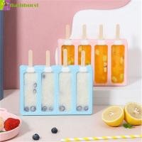 ราคา Flashburst แม่พิมพ์ไอติม DIY พร้อมแท่งไม้ 50 แท่ง 4 เซลล์เครื่องมือขนมหวาน Ice Pop Maker (27727192270)
