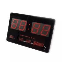 ราคา LED DIGITAL CLOCK นาฬิกา ดิจิตอล แขวนผนัง รุ่น JH4632 ไฟสีแดง ขนาด 46 x 32 cm. (6238518483)