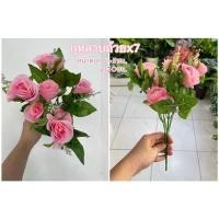 ราคา พร้อมส่ง กุหลาบแซมตัวแต่ง7กิ่ง สีชมพู ช่อกุหลาบ กุหลาบ ดอกแซม ของตกแต่งสไตล์วินเทจ กุหลาบปลอม กุหลาบผ้า ยิบโซ กุหลาบเล็ก (22613980677)