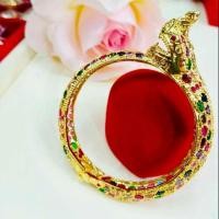 ราคา กำไลข้อมือพญานาค พลอยนพเก้า งานหุ้มทอง 5 ไมครอน (7016351802)