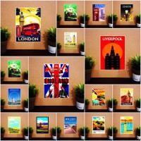 ราคา แม่เหล็กติดตู้เย็น อังกฤษ 2×3 นิ้ว ของฝาก ของที่ระลึก Souvenir Fridge Magnet England set C 2x3" (3577362072)