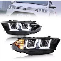 ราคา ไฟหน้า ไฟหน้าแต่ง โปรเจคเตอร์ TOYOTA VIOS วีออส ปี2013 2014 2015 2016 2017 โคมดำ (9316419884)