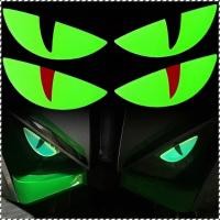 ราคา สติกเกอร์ตาปีศาจเรืองแสงสำหรับรถยนต์ - สติ๊กเกอร์ตาแมวเรืองแสงระยิบระยับ - เทปสะท้อนแสงเตือนภัยเพื่อความปลอดภัย (56303696686)