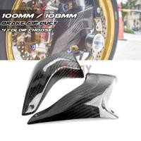 ราคา 100mm Carbon Fiber Motorcycle Cooling Air Ducts Brake Caliper Channel For MV Agusta Brutale Dragste (41626942663)