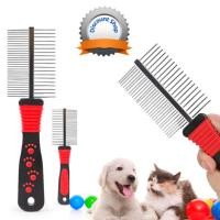 ราคา หวีสแตนเลส 2 in 1 ซี่ถี่+ซี่ห่าง ในด้ามเดียว หวีขน แปรงขน สางขน สางสังกะตัง สุนัข แมว หมา revolution (4425545738)