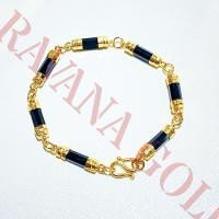 ราคา สร้อยข้อมือ นิลกาญจน์แท้ ยาว 6-9นิ้ว เจียระนัยตัดเหลี่ยม คัดนิลชิ้นต่อชิ้น (25126844269)