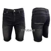 ราคา JEANSEXPRESS Men's Shorts ยีนส์ขาสั้นชายสีดำฟอก ผ้ายืด สวมใส่สบาย ยาว19-21นิ้วเหนือเข่า เป้าซิป Size28-36 (3694185285)