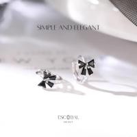 ราคา ตุ้มหู ESCOBALต่างหูเงินแท้ Black Butterfly มรกตอัญมณีสีดำ ตุ้มหูเงินแท้ ต่างหูแฟชั่น ตุ้มหูเงินแท้ (27865133148)
