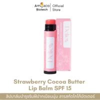 ราคา (ส่งฟรี) Delico Strawberry Cocoa Butter Lip Balm SPF15 ลิปบาล์มกันแดด สตรอว์เบอร์รี่ โกโก้บัตเตอร์ SPF15 สีชมพู (26892632952)