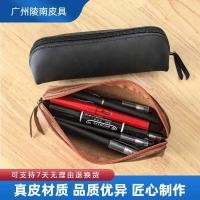 ราคา หนังซิปกรณีดินสอย้อนยุคแฮนด์เมดชั้นแรกหนังวัวกรณีดินสอเครื่องเขียนปากกาซองหนังการจัดเก็บแว่นตากรณีสไตล์ย้อนยุค (49602714019)