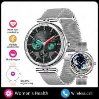 ราคา 2025 ใหม่สุภาพสตรีแฟชั่นสมาร์ทวอทช์เพชรกรอบหน้าจอ ความละเอียดสูง สบายใจบลูทูธโทรการตรวจสอบสุขภาพนาฬิกาสมาร์ทกันน้ํา (53402554384)