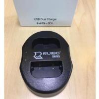 ราคา Dual USB CHarger CANON NB-2L สำหรับ Canon powershot g9 g7 S80NB NB2L 2L (0232) (1689754680)