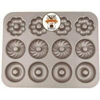 ราคา พิมพ์โดนัท 12 หลุม เคลือบเทฟลอนสีทอง WK9223 (2768985271)
