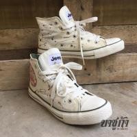 ราคา รองเท้าผ้าใบ หุ้มข้อ /สีขาว /เบอร์ 38.5 (รองเท้ามือสอง) (25541299538)