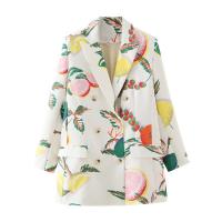 ราคา VARINDA #เสื้อสูท #เสื้อสูทลายดอก #เสื้อสูทโอเวอร์ไซส์ #เสื้อสูทลายผลไม้ (21992912119)