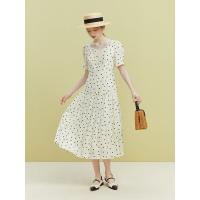 ราคา Versace ชุดเดรสลายจุดสไตล์ฝรั่งเศส ดีไซน์แขนพัฟและคอกลมยกระดับความหรูหรา (41277054547)