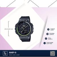 ราคา นาฬิกาข้อมือ CASIO รุ่น BGS-100-1ADR BABY-G (CMG) นาฬิกาข้อมือสายเรซิ่น สีดำ (663887796)