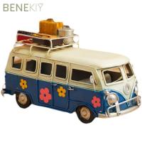 ราคา เบเนกิ แบบจําลองค่าย,ตกแต่งเดสก์ท็อป โมเดลรถตู้ค่ายย้อนยุค, วัตถุเก่าคิดถึงโลหะขนาดใหญ่ศิลปะเหล็กรถบัสกระปุกออมสินอุปกรณ์ถ่ายภาพ (42877515807)