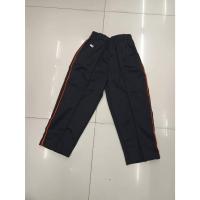 ราคา กางเกงวอร์มขายาว กางเกงพละนักเรียนสีดำกุ้นส้ม กระเป๋ามีซิบ ขาปล่อย ราคาโรงงาน (27536959554)