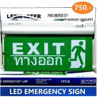 ราคา LEDMASTER ป้ายทางออก led ป้ายไฟฉุกเฉิน ป้ายทางออก แอลอีดี ป้ายไฟทางออก ข้อความ ทางออก EXIT สัญลักษณ์คนวิ่งออกประตูหนีไฟ (5014001971)