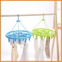 ราคา Best Quality ไม้แขวนเสื้อ Round No. 806 12 คลิป Hang Socks Undergarments เสื้อผ้าเด็ก / Penyangkut Baju (55604065661)