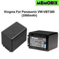ราคา KingMa For Panasonic VW-VBT380 (3560 mAh, 3.6V, 12.8 Wh) Rechargeable Li-ion battery for HC-V260 (41060456493)