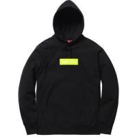 ราคา SLUM LTD - Supreme Box Logo Hooded Sweatshirt (FW17) Black (7683781778)