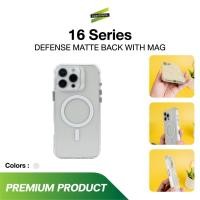 ราคา Gizmo รุ่น 16PM เคสใส เคสกันกระแทก เคสแมท เคสด้าน เคสชาร์จได้ เคส สีขาว Defense Matte Mag Case (44004122140)