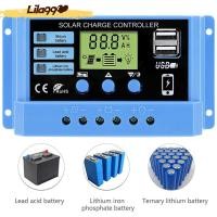 ราคา เครื่องควบคุมการชาร์จพลังงานแสงอาทิตย์12V/24V พร้อม LCD และ USB คู่สำหรับแบตเตอรี่30A (49804340063)