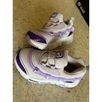 ราคา รองเท้าเด็ก มือ 2 FILA สีม่วงอ่อน (26803855186)