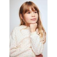 ราคา H&M(เอชแอนด์เอ็ม) เสื้อสเวตเชิ้ตผ้าสกรีนลาย ผิวสัมผัสนุ่มด้านใน Girls Printed brushed-inside sweatsh 1322995_1 (28293735920)