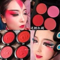 ราคา [บลัชออนแต่งหน้าเวทีมืออาชีพสําหรับเด็ก] บลัชออนเนื้อแมทสีส้มสีชมพูปัดแก้มเงาจมูกแป้งคอนทัวร์ละคร (43968890627)