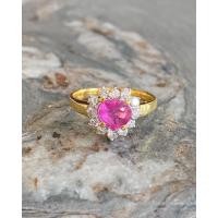 ราคา แหวนทับทิมประดับเพชรแท้ (15204256686)