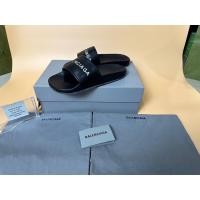 ราคา ❤️Used Like Very New BALENCIAGA Rubber Logo Pool Slides Black Size36 วัดพื้น 24CM ปี23 (24609777569)