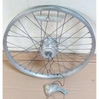 ราคา ล้อจักรยาน20นิ้วล้อดุมปั่นไฟ(HUB DYNAMO)พร้อมไฟLEDระบบอัตโนมัตมือสองญี่ปุ่น (3163422679)