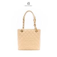 ราคา [ของแท้]CHANEL PST BEIGE CAVIAR GHWมีใบรับประกัน ตรวจสอบได้ทุกใบ ✅ (46351735077)