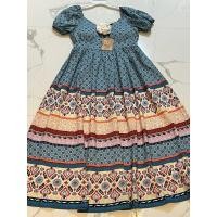 ราคา เดรสยาวสีฟ้าลายไทยLงานป้ายNT Princessป้ายห้อย (29017245553)