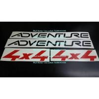 ราคา สติ๊กเกอร์งานตัดคอม ADVENTURE 4x4 สำหรับติดรถ ISUZU ADVENTURE ราคาทั้งชุด (1211289778)