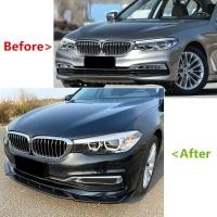 ราคา Car Front Bumper Spoiler Front Lip Splitter Diffuser Guard Kit For BMW 5 Series G30 early luxury ve (45552611945)