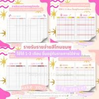 ราคา รายรับรายจ่าย สีโทนชมพู คละแบบได้ ซื้อ 4 เล่ม ฟรี 1 เล่มค่ะ (25806246674)