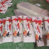 ราคา กระเป๋าผ้าดิบลายดอกไม้ เนื้อผ้าลายสอง ขนาด 9.5 x 11 นิ้ว กระเป๋าผ้าลดโลกร้อน กระเป๋าราคาถูก ราคาส่ง ของชำร่วย ของรั (5135067331)