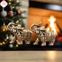 ราคา รูปปั้นสัตว์ทองแดงรูปช้างนำโชครูปปั้นทองเหลืองรูปช้างขนาดเล็กรูปปั้นสัตว์ทองแดงโบราณ (58004091012)